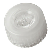 Obrázek 9 mm Short thread MS cap transparent, one component closure