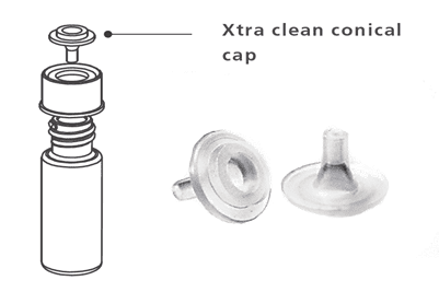Obrázek Xtra life clean conical cap, 4 mL (12 pcs)