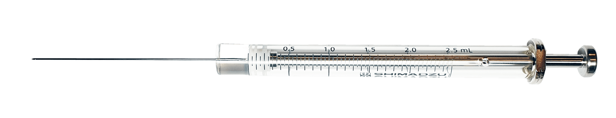 Obrázek HS Syringe; 2.5 ml; gas tight; fixed needle;23G;50mm needle length;side hole dome