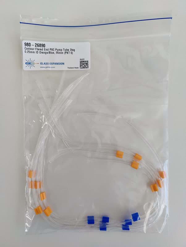 Obrázek Pump Tube 0.25mmID Orange/Blue, 95mm 6pc