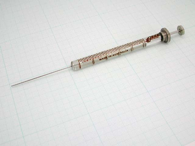 Obrázek Syringe 250F-LC;250 µl;fixed needle;22G,51mm needle length;cone tip