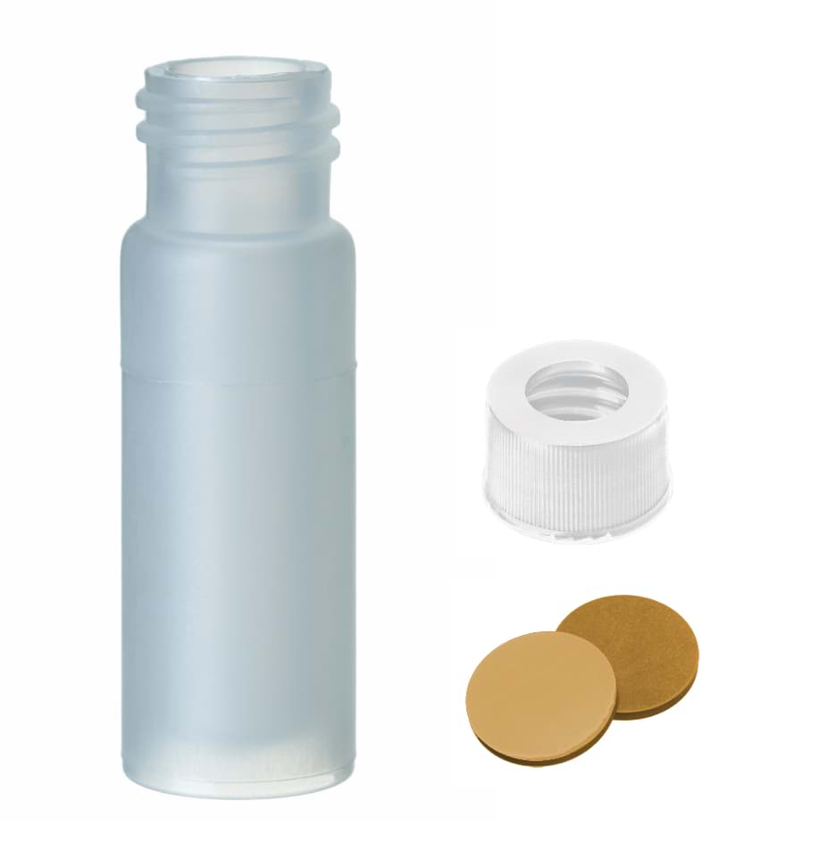 Obrázek Kit with 4.0 ml PP screw neck vial with PP screw cap white and centre hole